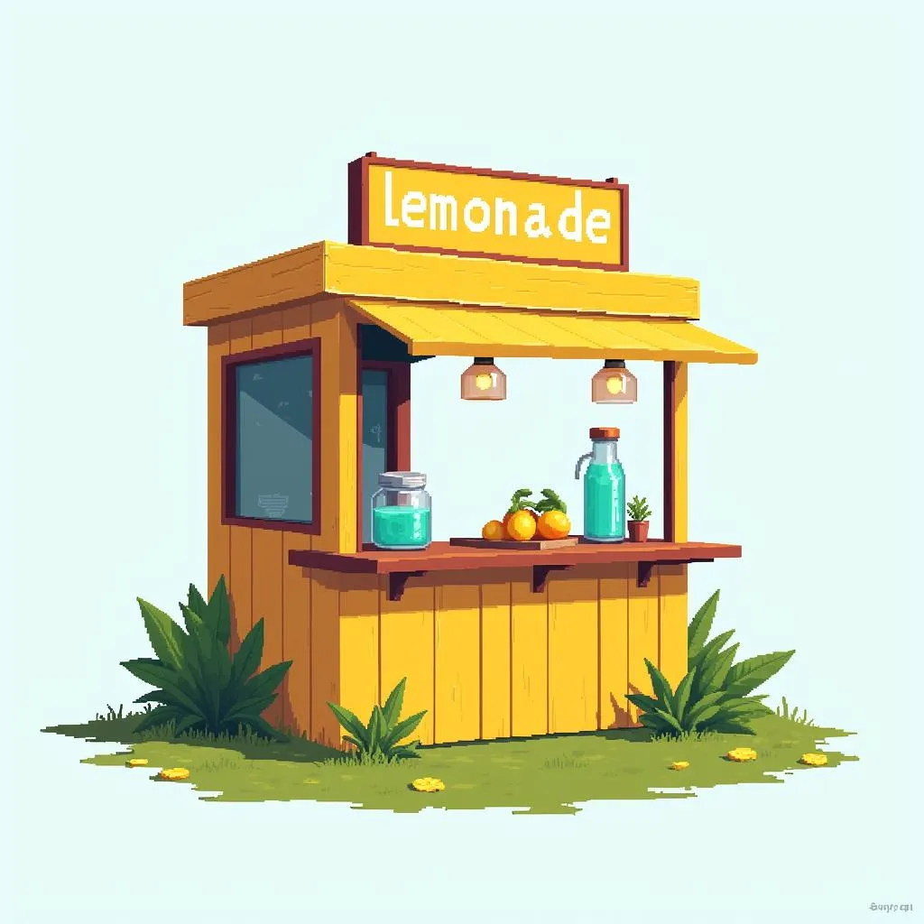 Pixel art lemonade stand