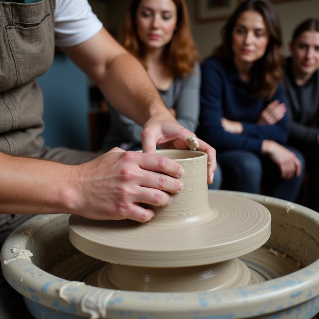 Pottery workshop at Letchworth Arts and Crafts Festival