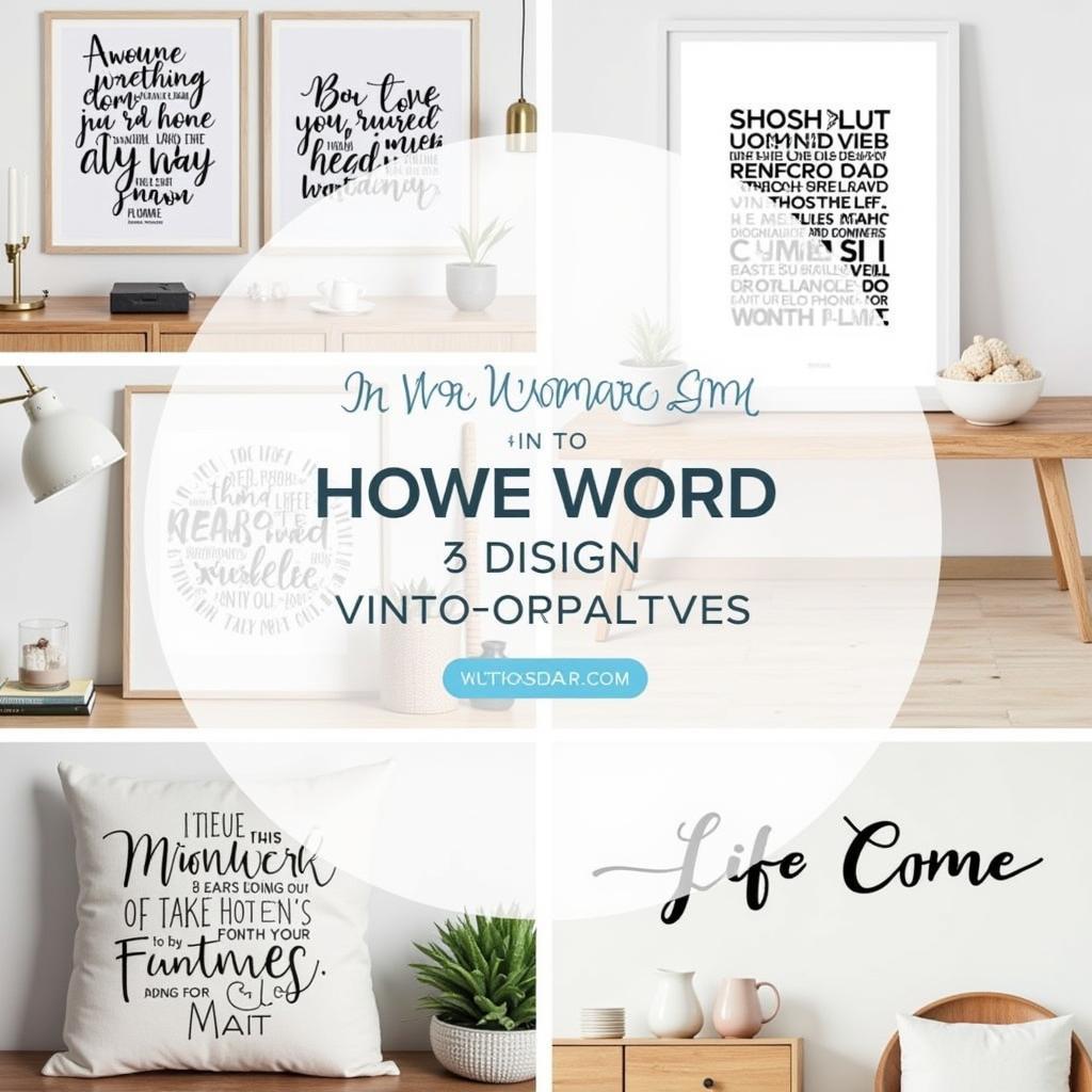 Life Word Art Home Decor Ideas