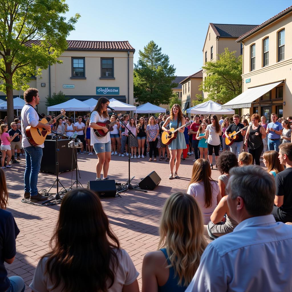 Live music performance at Livermore Art Walk