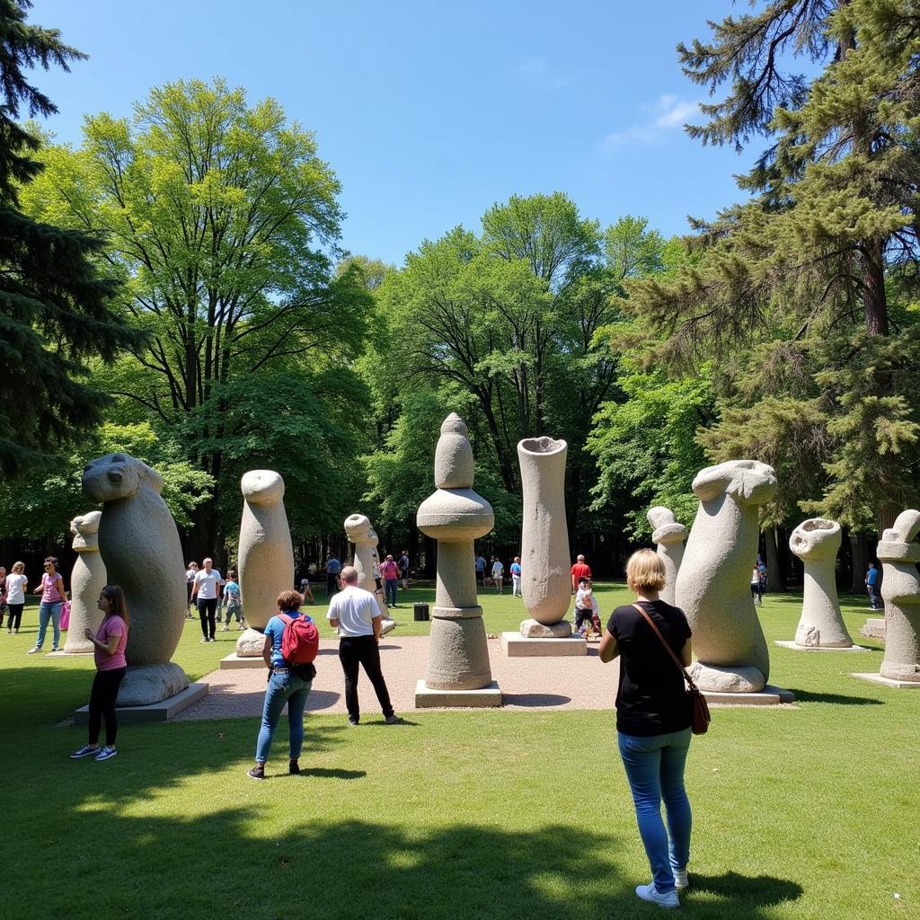 Sculpture Garden at Livingston Art Festival