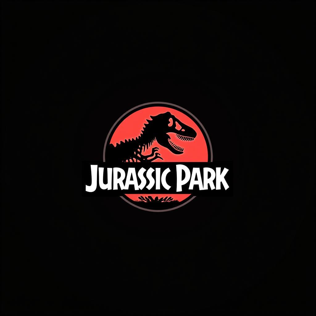 Poster Logo Jurassic Park Phong Cách Cổ Điển