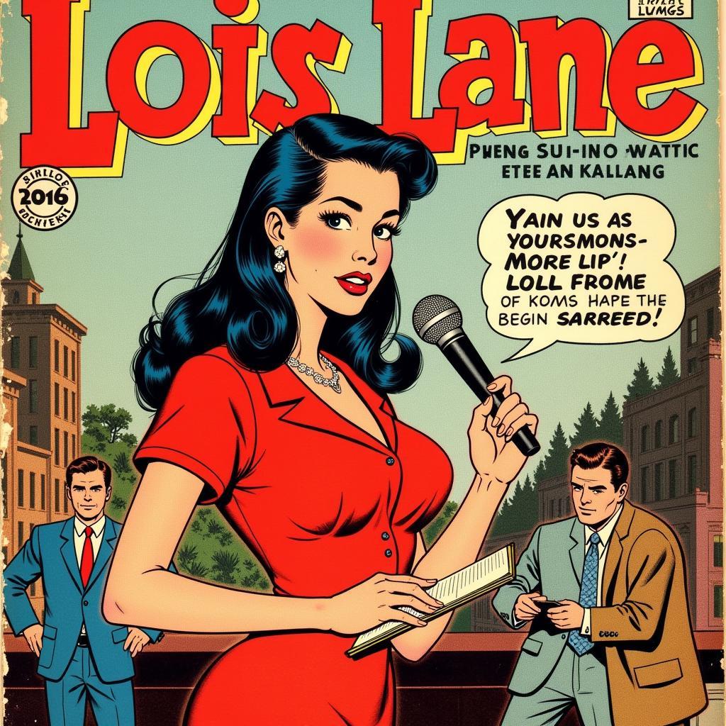 Vintage Lois Lane Comic Book Cover