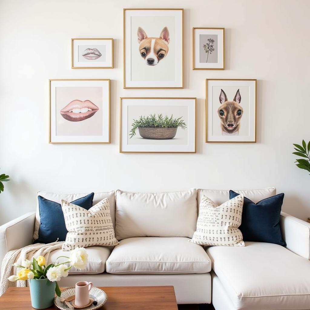 Love Shack Fancy Living Room Gallery Wall