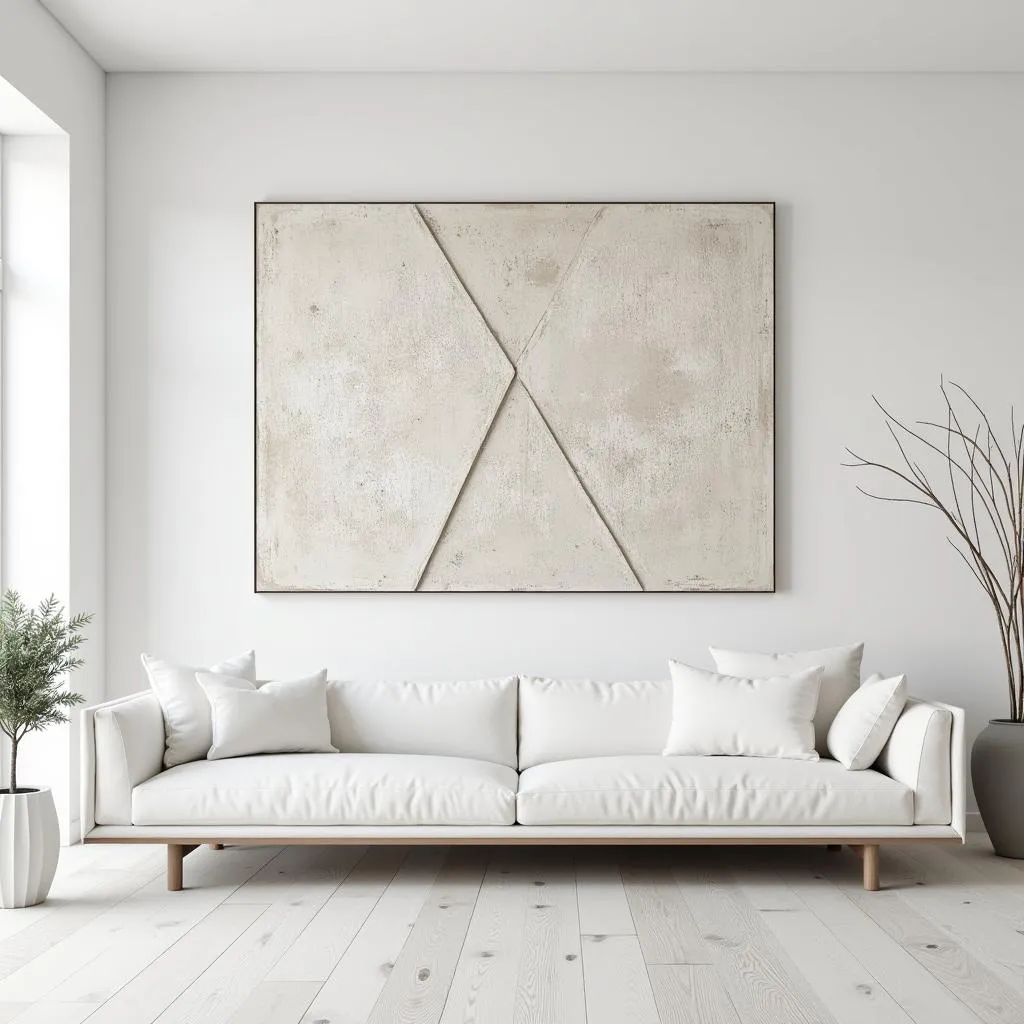 Choosing wall art for the living room space