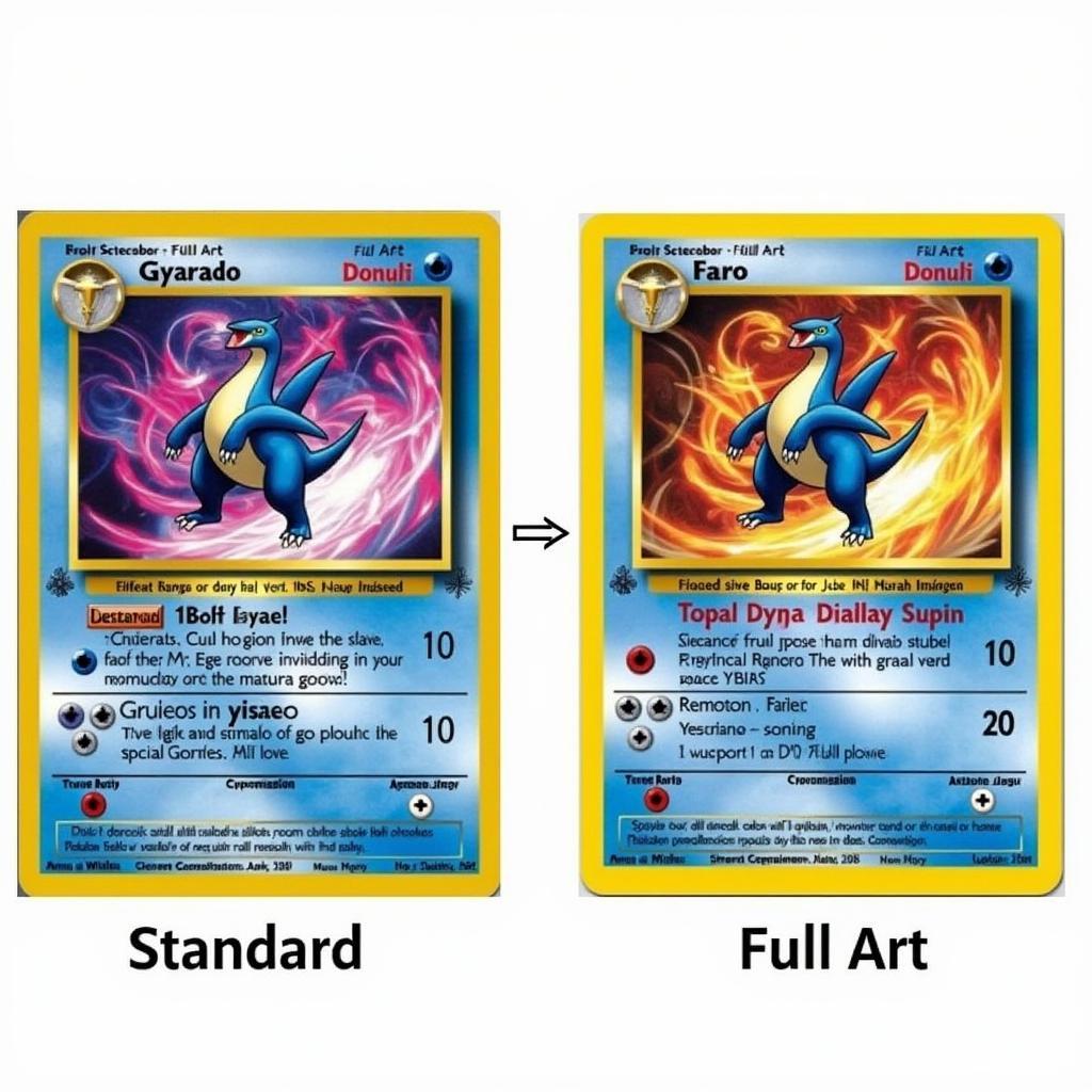 M Gyarados Full Art Card Comparison