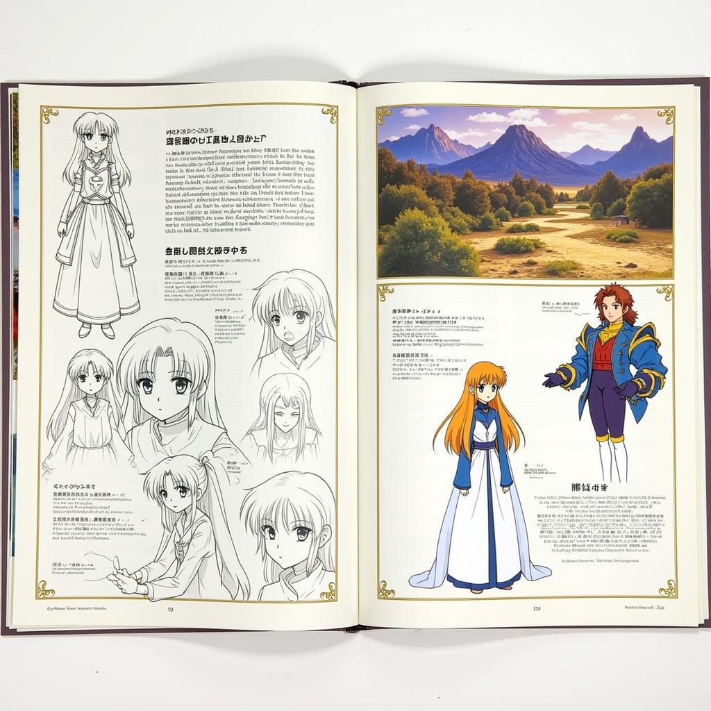 Magic Knight Rayearth Art Book Interior Spread