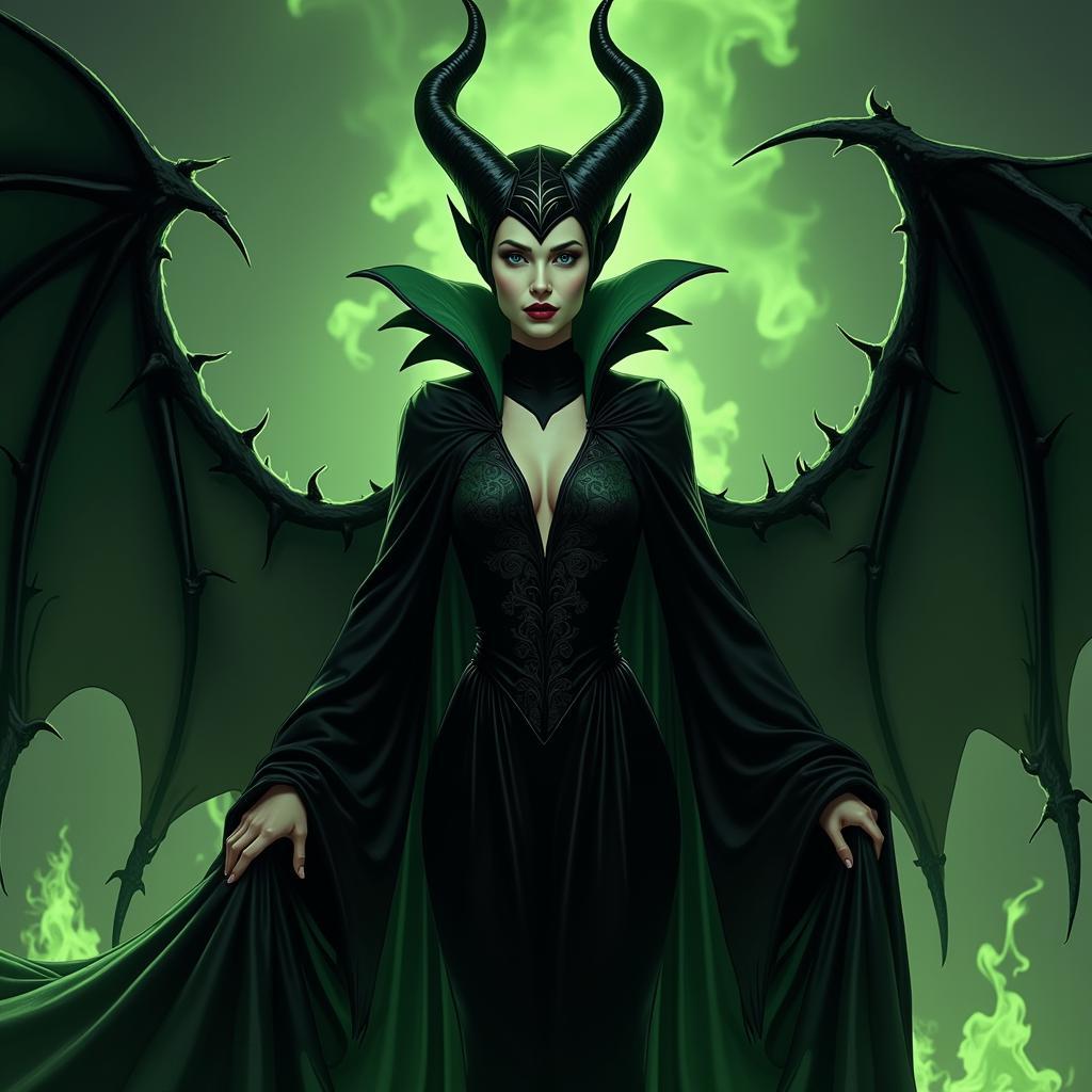 Nghệ thuật Maleficent kỹ thuật số