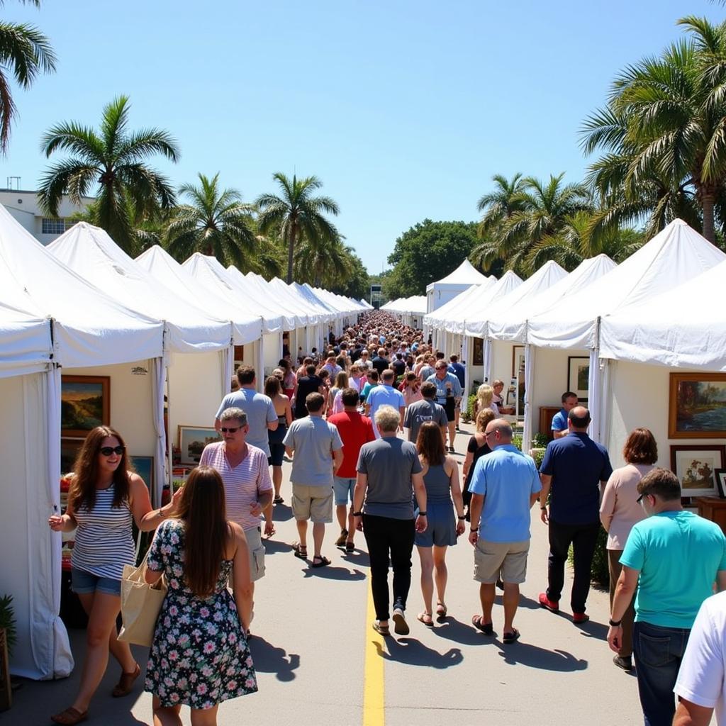 Outdoor exhibition at Marco Island Art Show