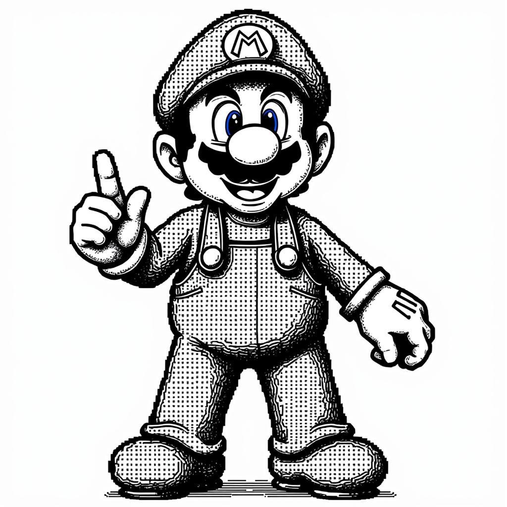 Example of Mario ASCII Art