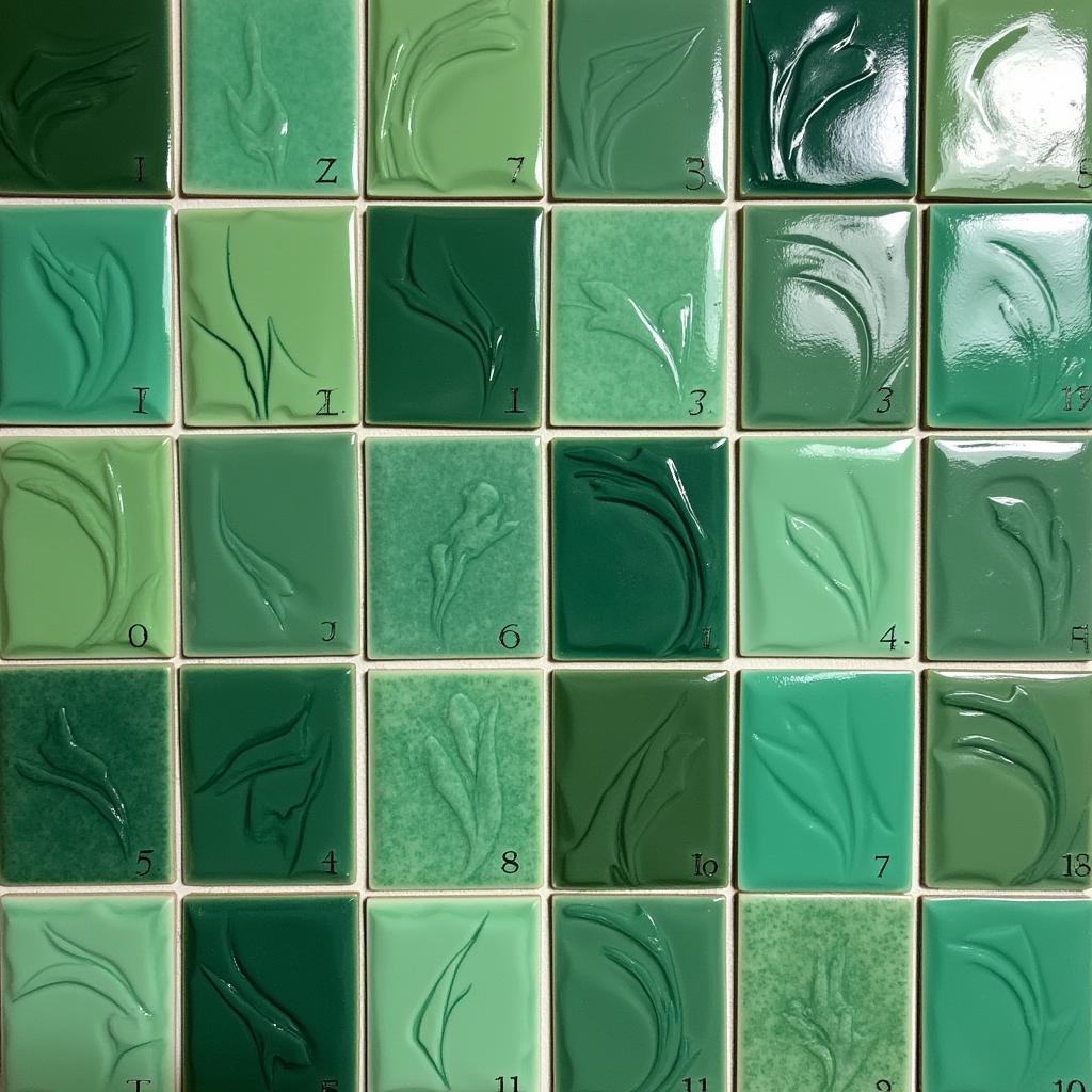 Art Deco Green Glaze Tiles: A Splash of Color and Sophistication