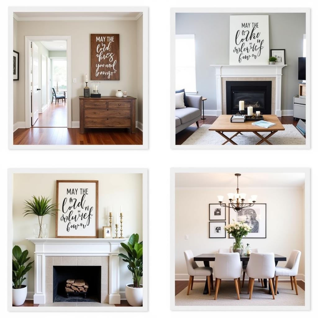 Ideas for Displaying "May the Lord Bless You" Wall Decor 