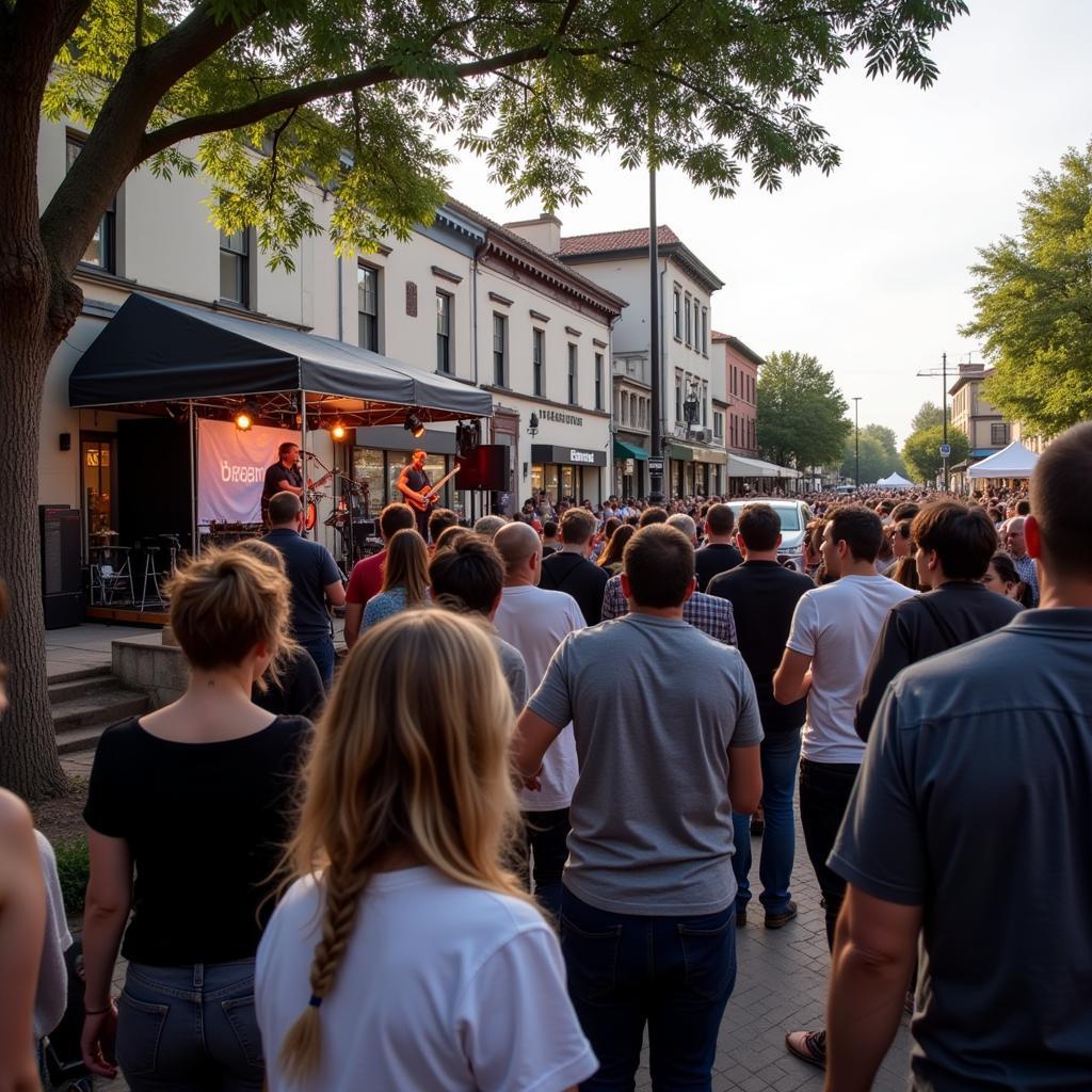 Live music performance at the McAllen Art Walk