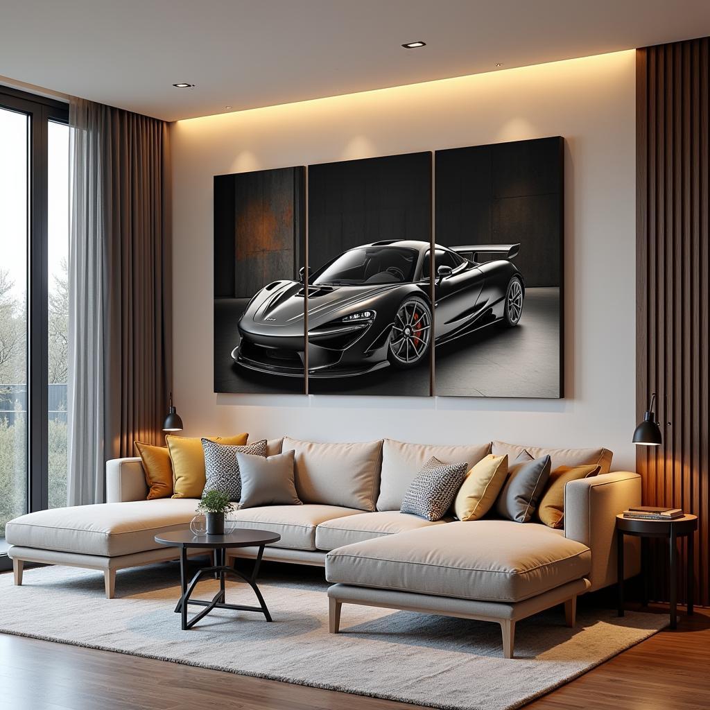 McLaren Art in a Living Room