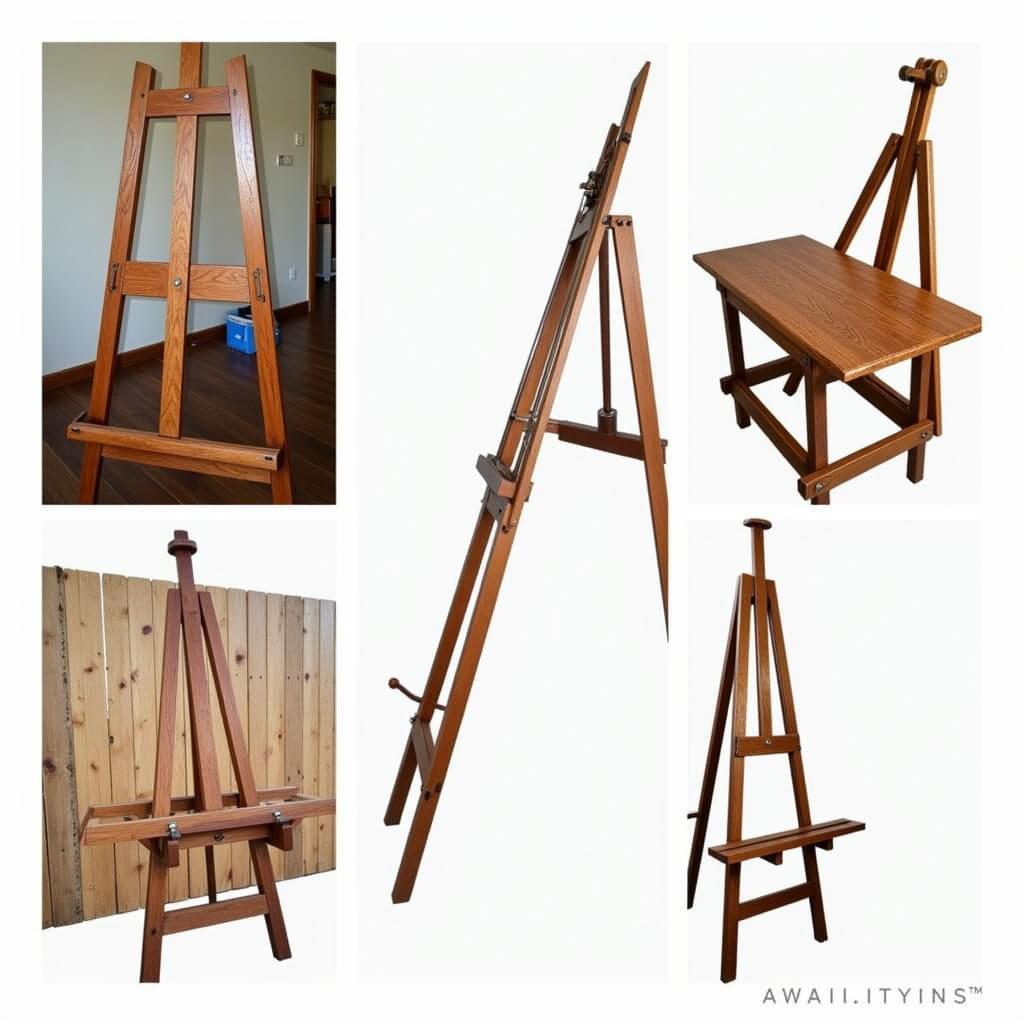 Different types of Meeden easels