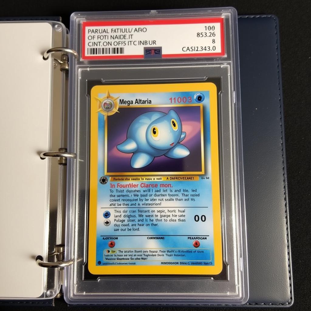 Mega Altaria EX Full Art Card in Protective Sleeve