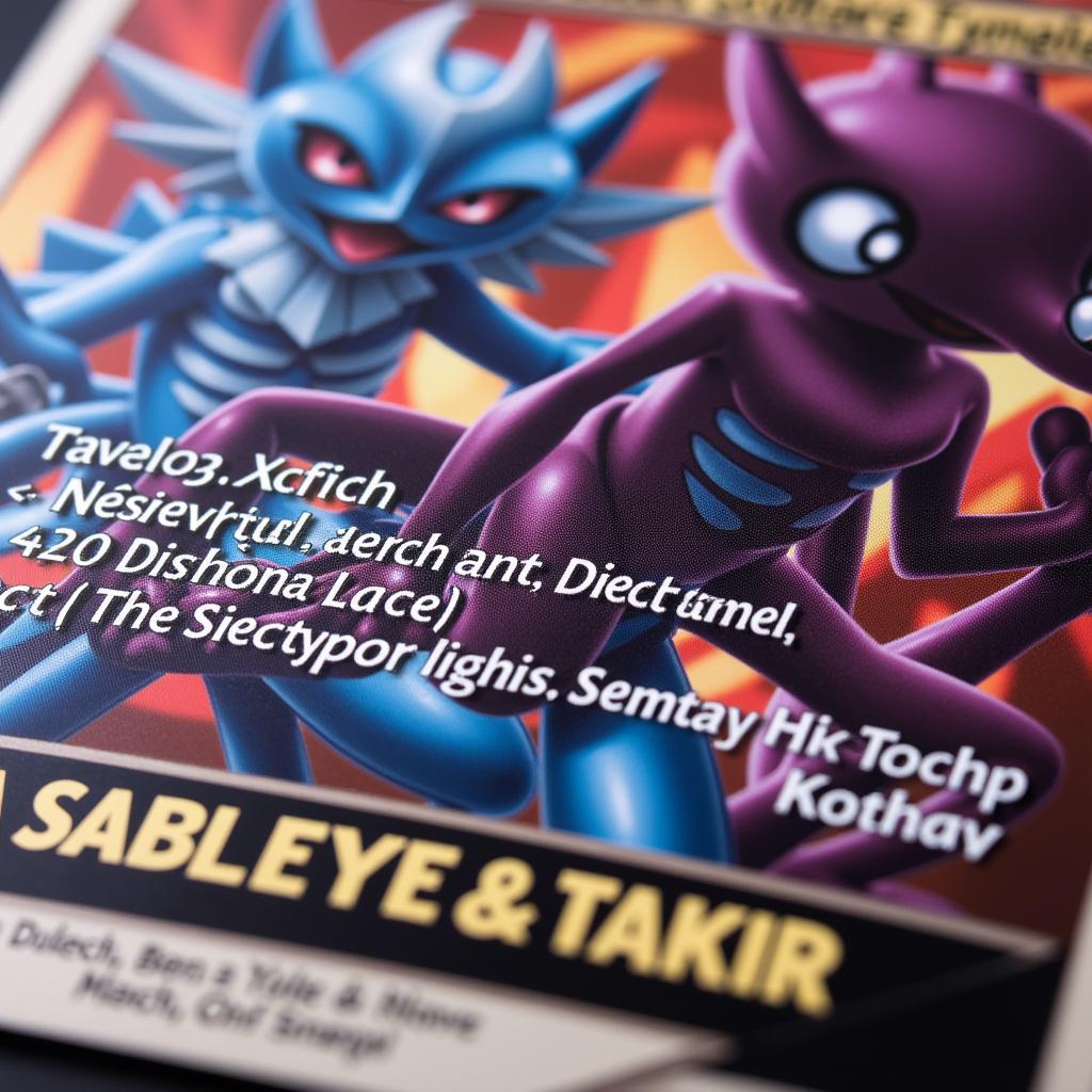 Mega Sableye & Tyranitar GX Alternate Art Card