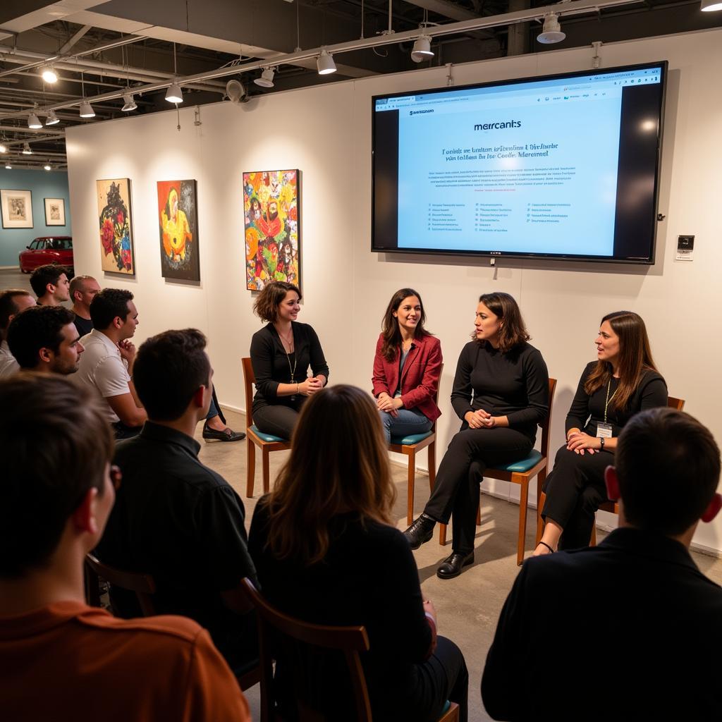 Mercato Art Show Artist Panel Discussion