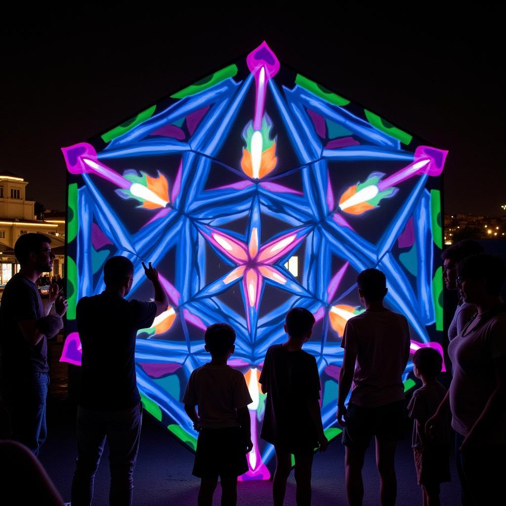 Mercato Art Show Interactive Projection Mapping