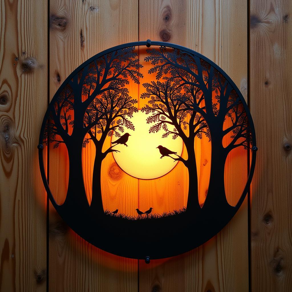 Metal Silhouette Art Wall Decor