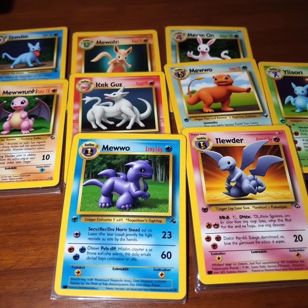 Bộ Sưu Tập Thẻ Bài Pokemon Với Mewtwo EX Full Art 158/162