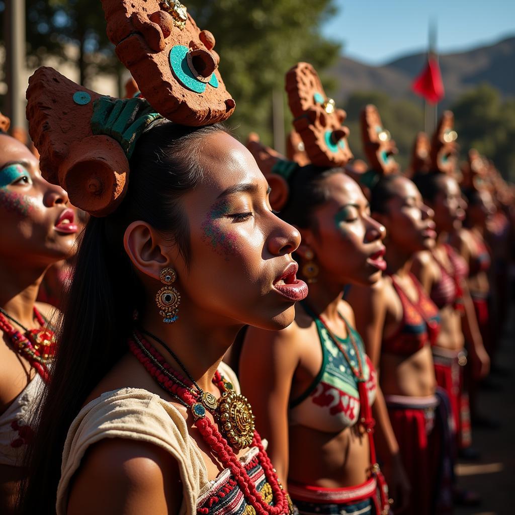 Mexican Clay Masks in Rituals