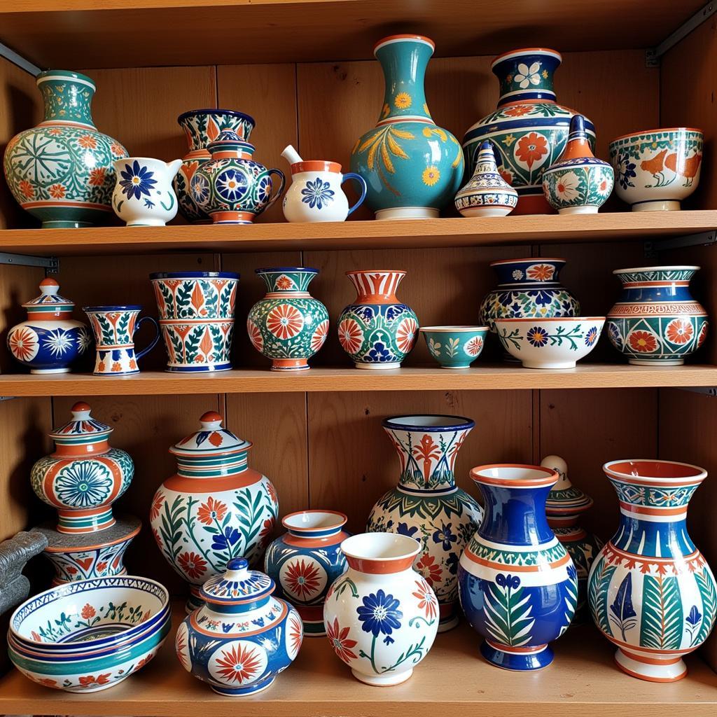 Colorful Mexican Folk Art Ceramics