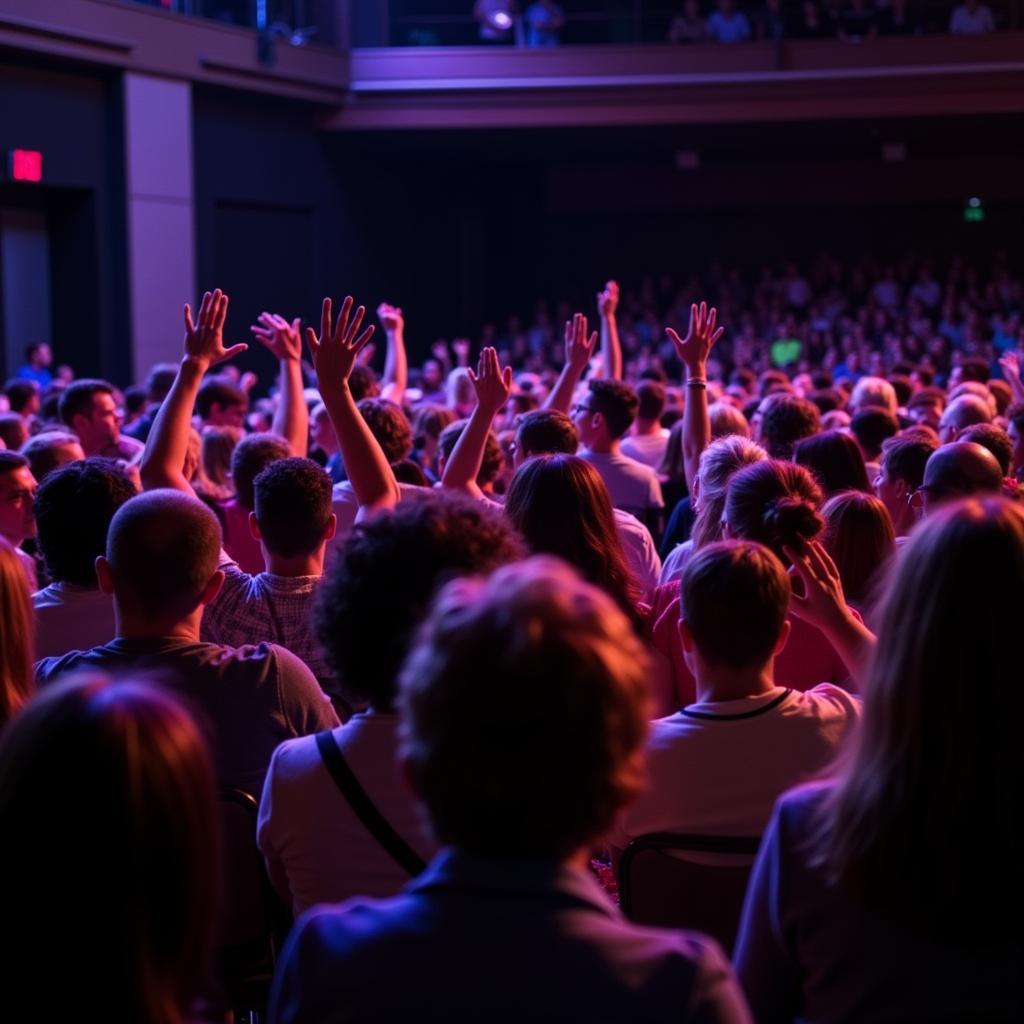 Engaged Audience at a Midland Center for the Arts Broadway Performance