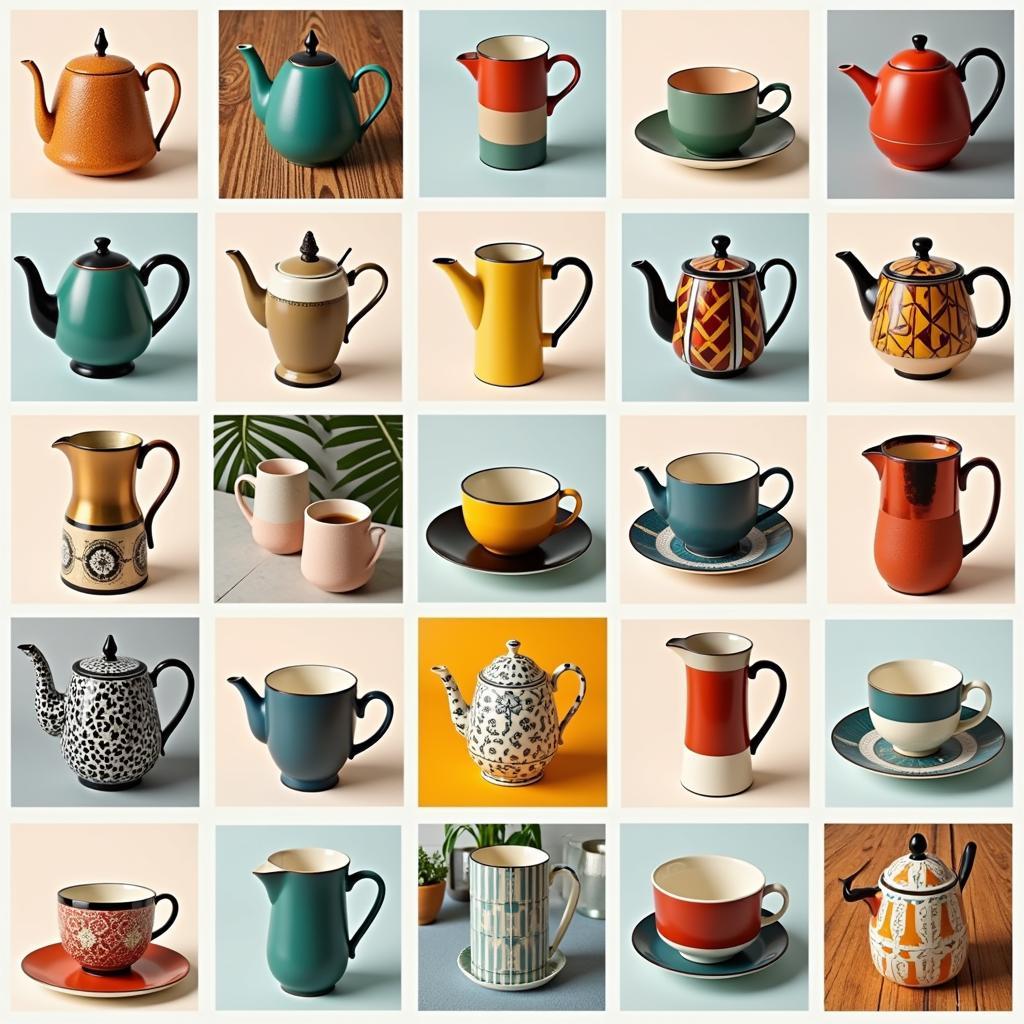 Modern Art Deco Tea Set Designs