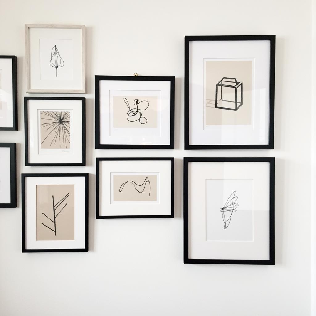 Modern Art Prints Gallery Wall