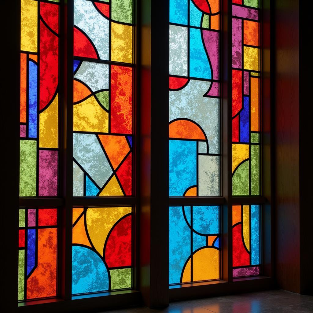 Modern Stained Glass Window