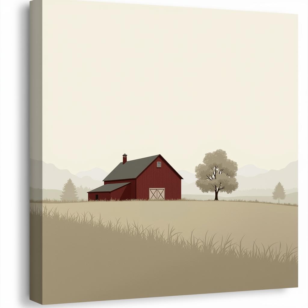 Modern Farmhouse Barn Canvas