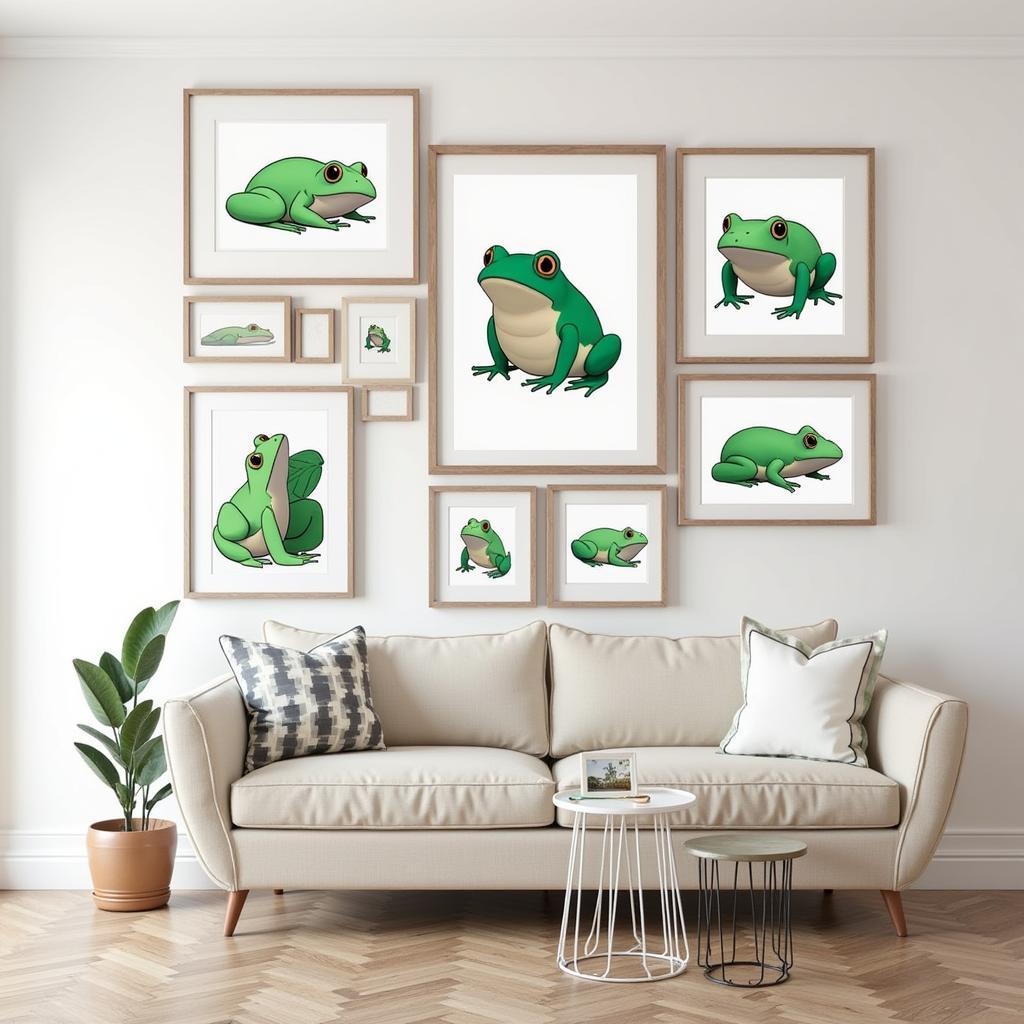 Modern Frog and Toad Art Print Gallery Wall