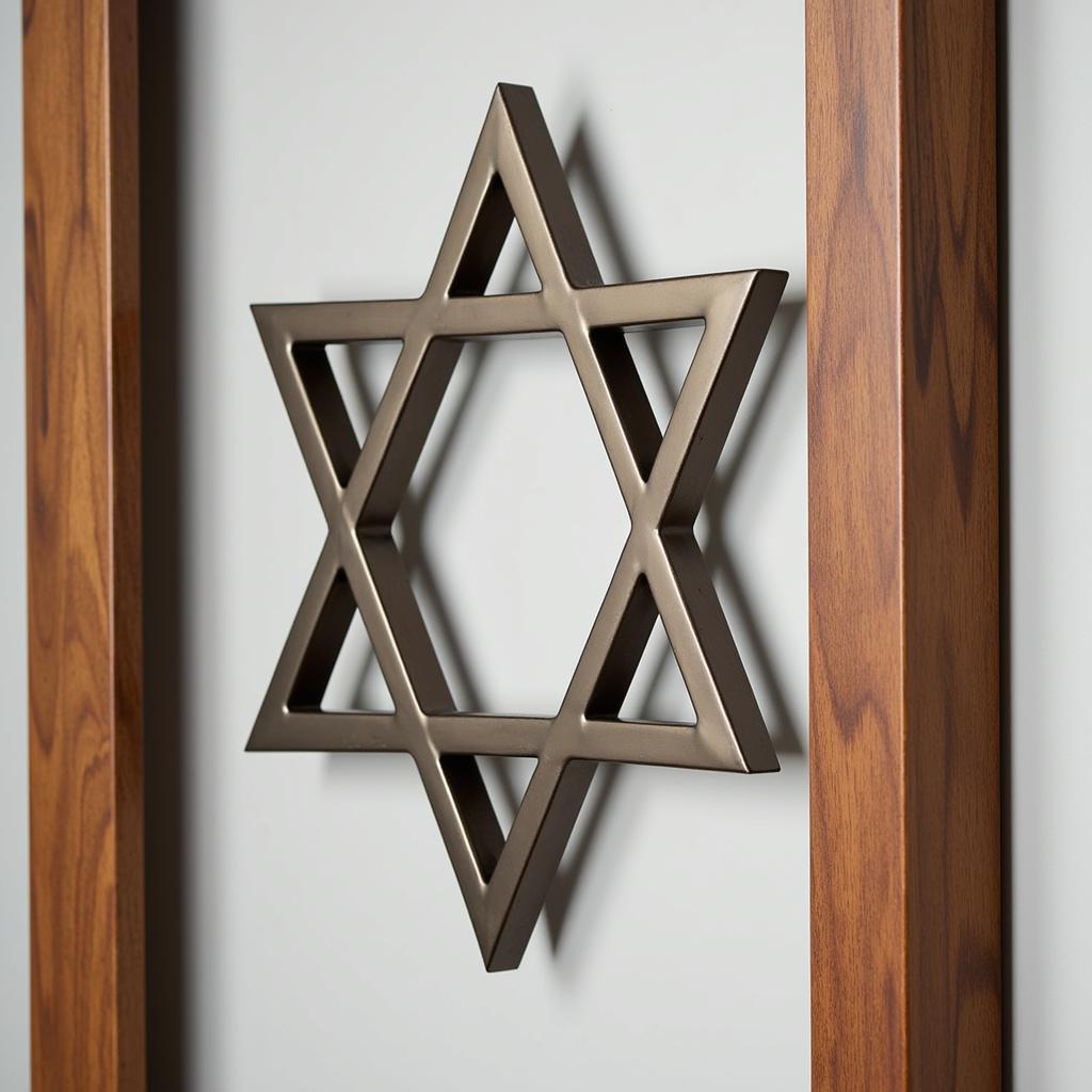 Modern Judaica Wall Art: A Stunning Depiction of the Star of David