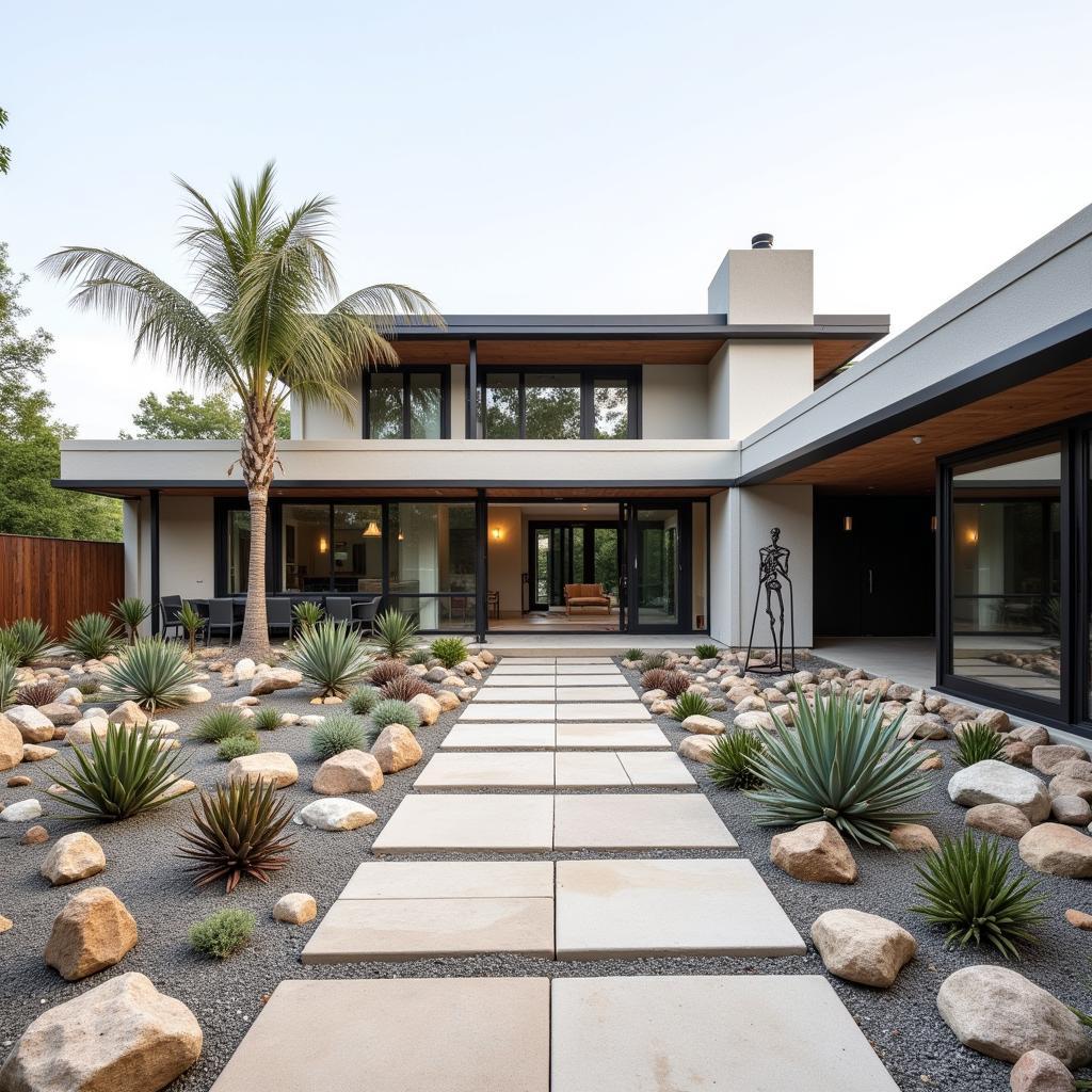 Modern Rock Garden Landscape