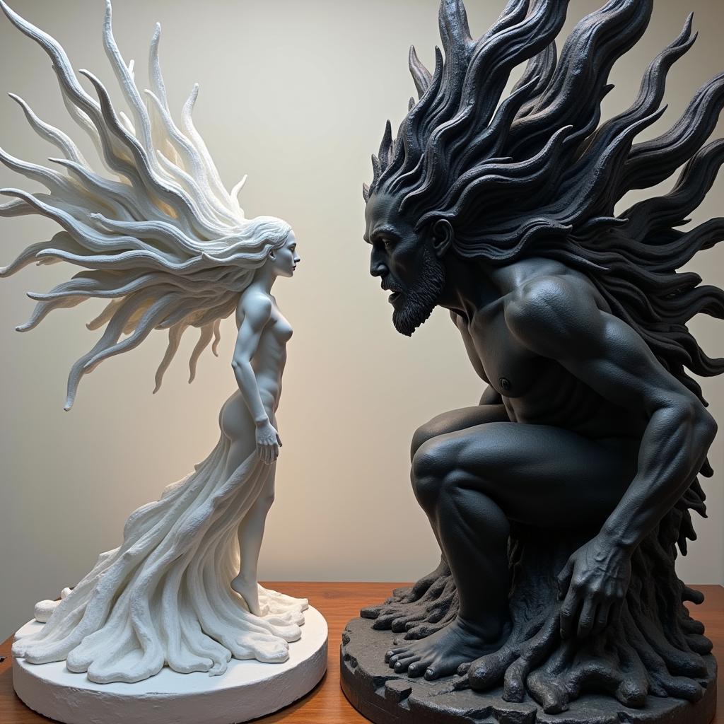 Modern Spiritual Warfare Sculpture