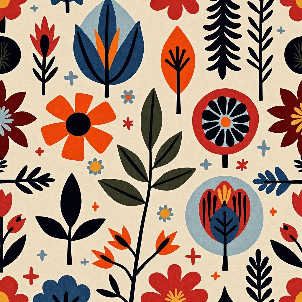 Modern Textile Design Inspired by Traditional Folk Art