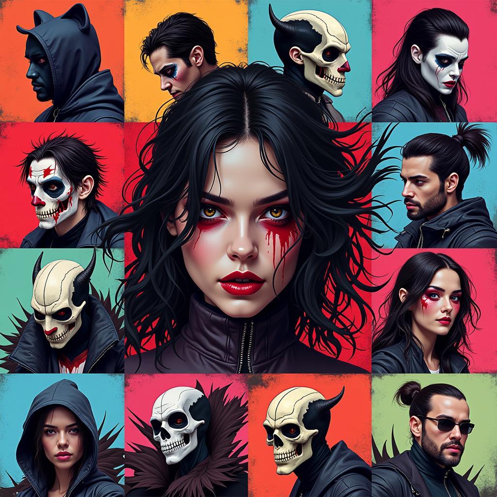 Collage of different Morbius art styles