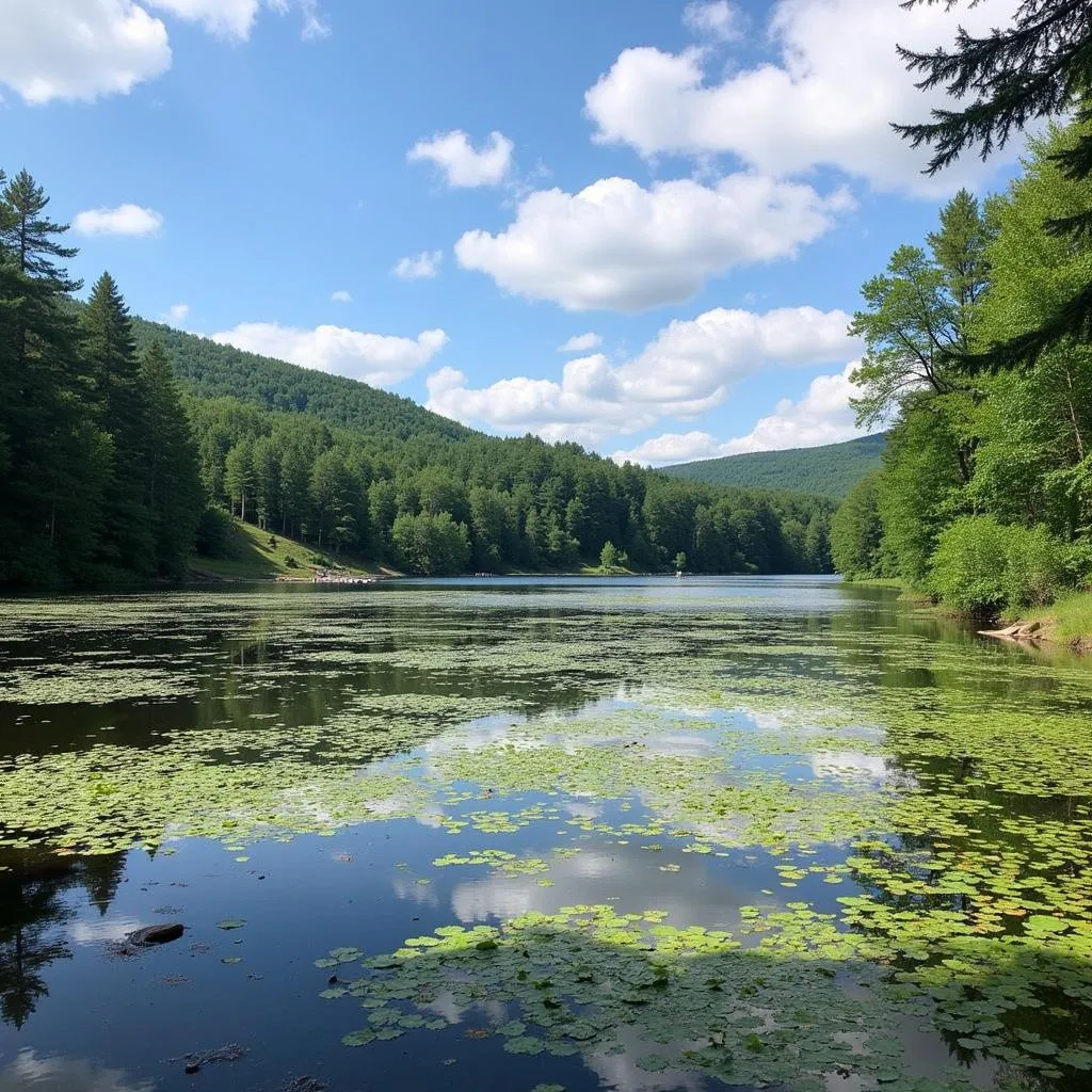 Camping at Moreau Lake State Park