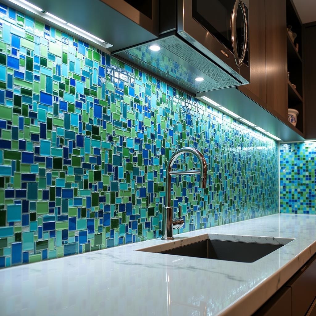 Mosaic Art Backsplash Ideas for Kitchens