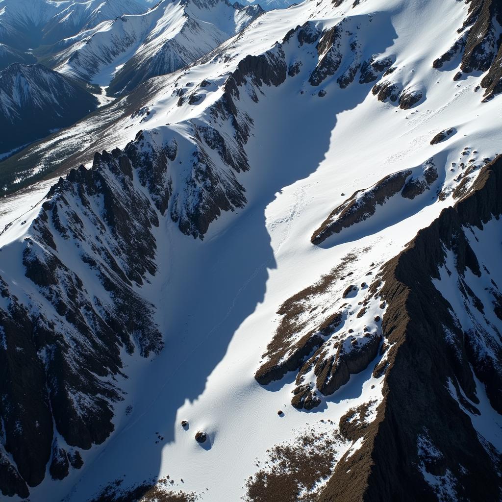 Abstract photograph of Mt Rainier