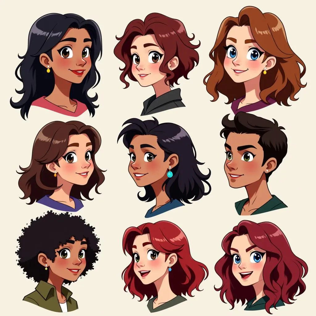 NADDPOD Character Portraits in Different Art Styles