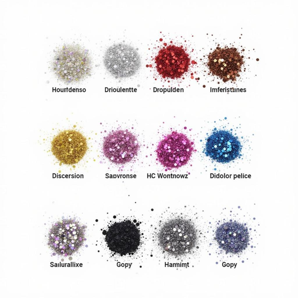 Types of Nail Art Powder Glitter