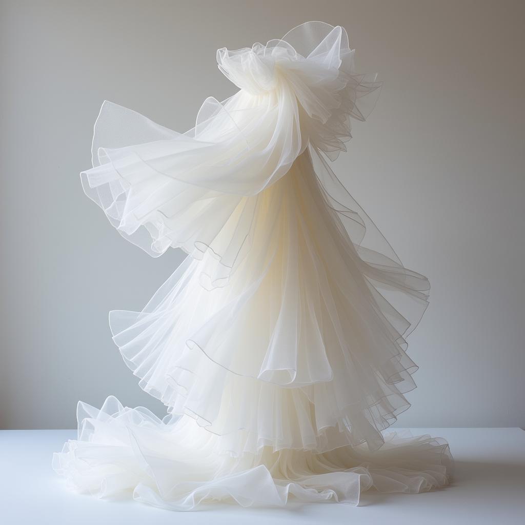 Nghệ thuật Arte Tulle với vải