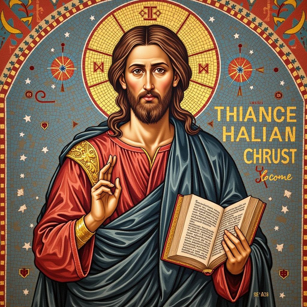 Byzantine Mosaic of Christ Pantocrator