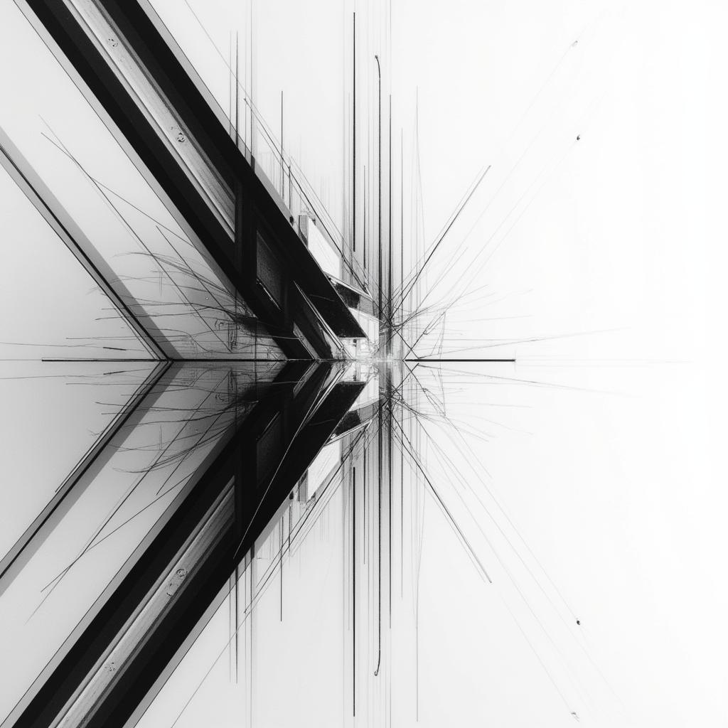 Minimalist Black and White Geometric Art