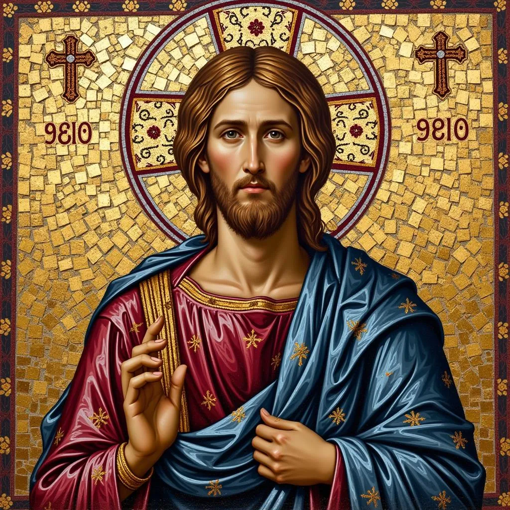 Byzantine art depicting Jesus Christ