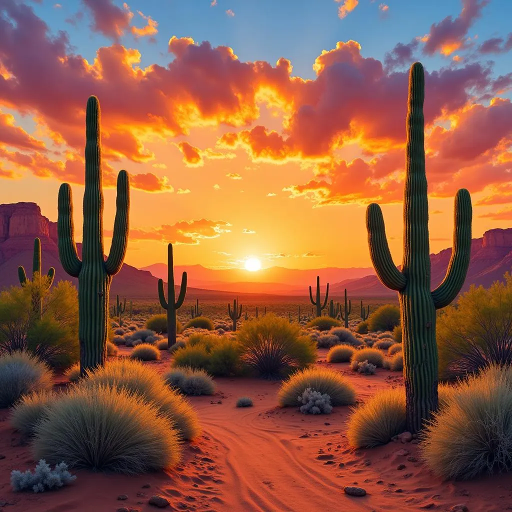 West Texas art featuring desert landscapes