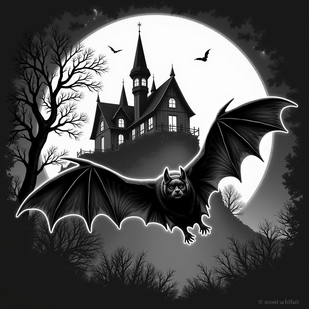 Gothic Bat Wall Art