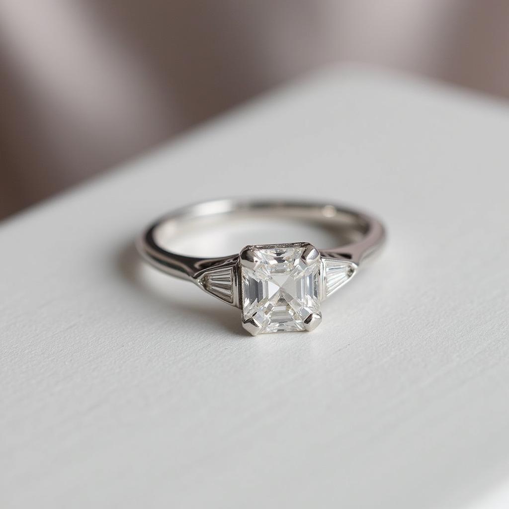 Art Deco Diamond Engagement Ring